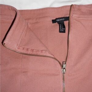 Forever 21 Dusty Rose Zip-Up Jacket